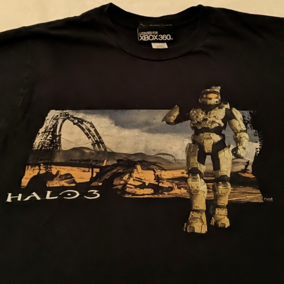 RARE Vintage Halo 3 Master Chief T-Shirt - Picture 1 of 6